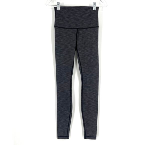 Lululemon Wunder Under High Rise Tight 30" Heather Black Size 6 - Picture 1 of 10